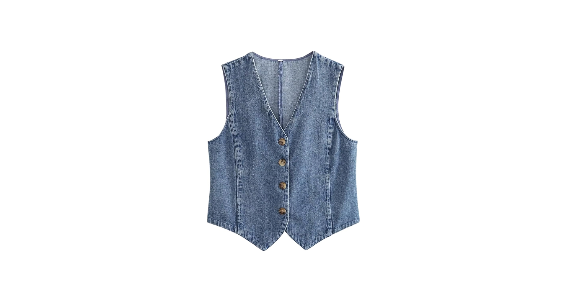アメリ　VINTAGE VEST LAYERED DENIM JACKET アメリ VINTAGE VEST LAYERED DENIM JACKET アメリ VINTAGE VEST